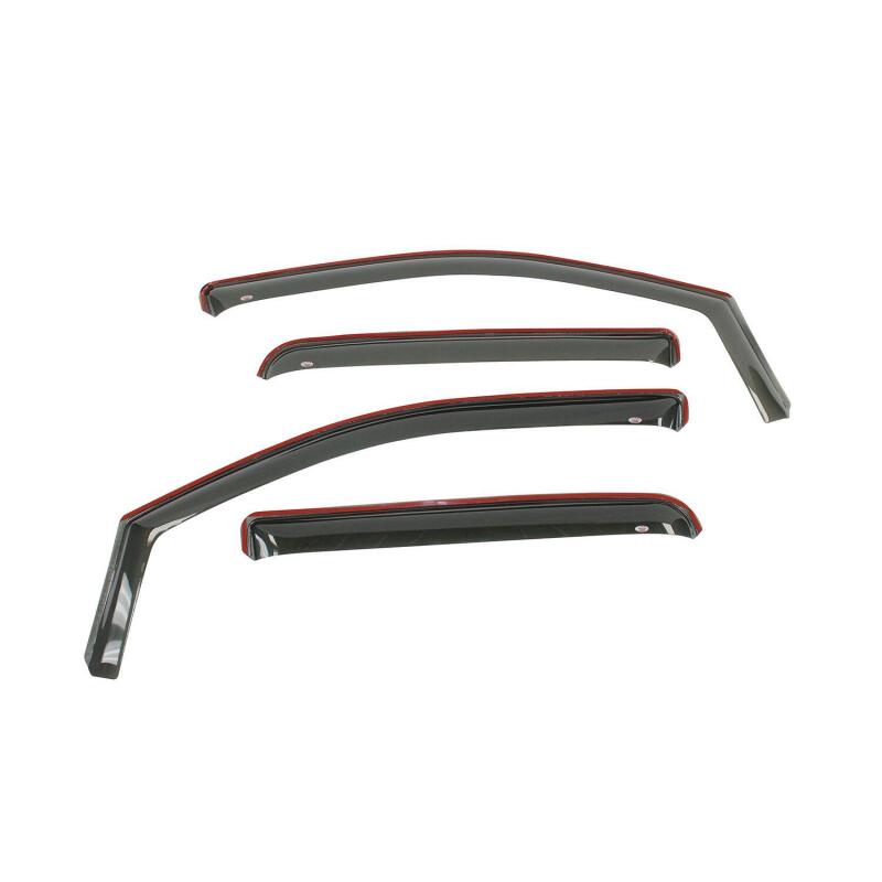 Westin 2007-2018 Jeep Wrangler Unlimited 4dr In-Channel Wind Deflector 4pc - Smoke