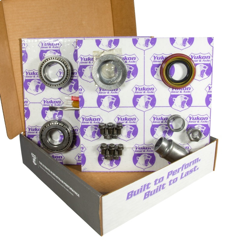 Yukon Gear & Axle Yukon Gear 8.2in GM 3.73 Rear Ring & Pinion Install Kit 28 Spline Positraction 2.25in Axle Bearings