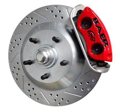 Baer Brakes 79-93 Ford Mustang w/ 94-04 SN95 Spindles 13in Classic Series Front Brake Kit - Red