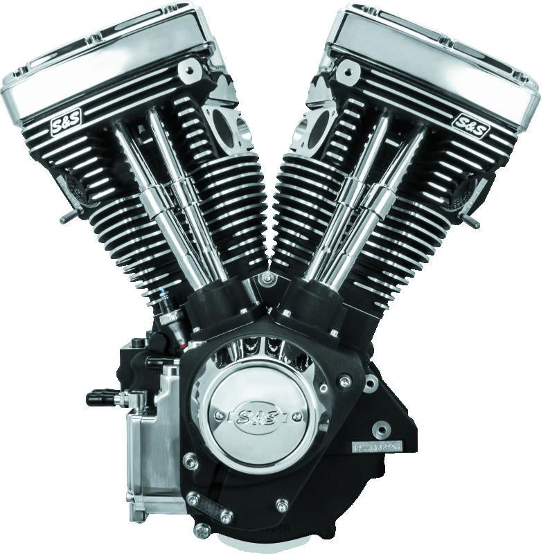 S&S Cycle 84-99 BT V111 Long Block Engine - Wrinkle Black