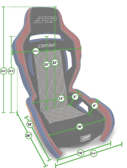 PRP Seats PRP Contour Suspension Seat - Whiskey