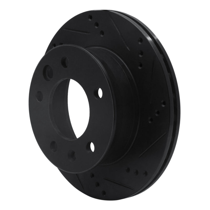 R1 Concepts R1 02-06 Dodge Sprinter 3500 Front Left Drilled & Slotted Black Brake Rotor