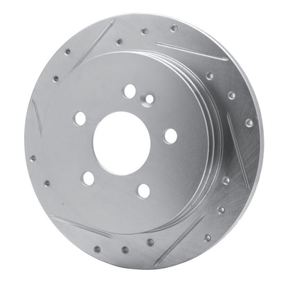 R1 Concepts R1 98-05 Mercedes-Benz ML350 Rear Left Drilled & Slotted Silver Brake Rotor