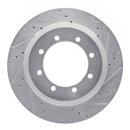 R1 Concepts R1 11-22 Ford F-350 Super Duty 4WD Rear Right Drilled & Slotted Silver Brake Rotor
