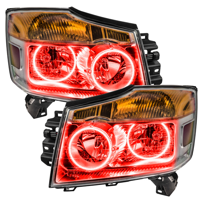 ORACLE Lighting Oracle Nissan Titan 04-07 Halo Kit - ColorSHIFT w/o Controller