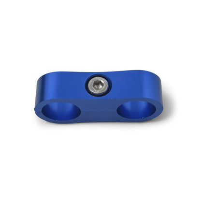 Russell Hose Separator For -6 Braided Hose Blue Anodize (2 Pack)