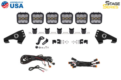 Diode Dynamics Stage Series Roof Bracket Kit for 2020-Present Polaris RZR
