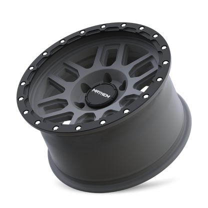 Mayhem 8304 Delta 20x9 / 5x127 BP / -12mm Offset / 78.1mm Hub Matte Gunmetal w/Matte Black Lip Wheel