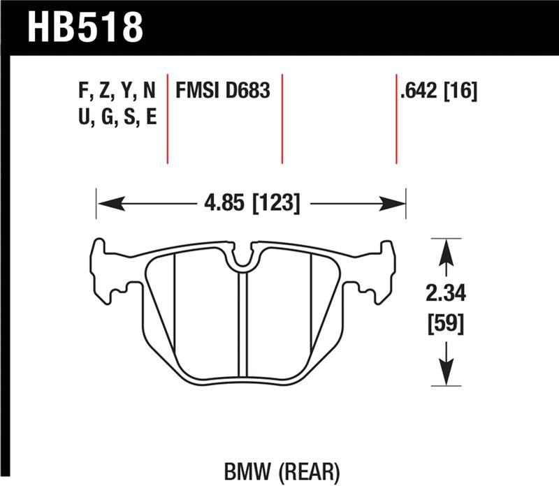Hawk Performance Hawk HP+ Street Brake Pads