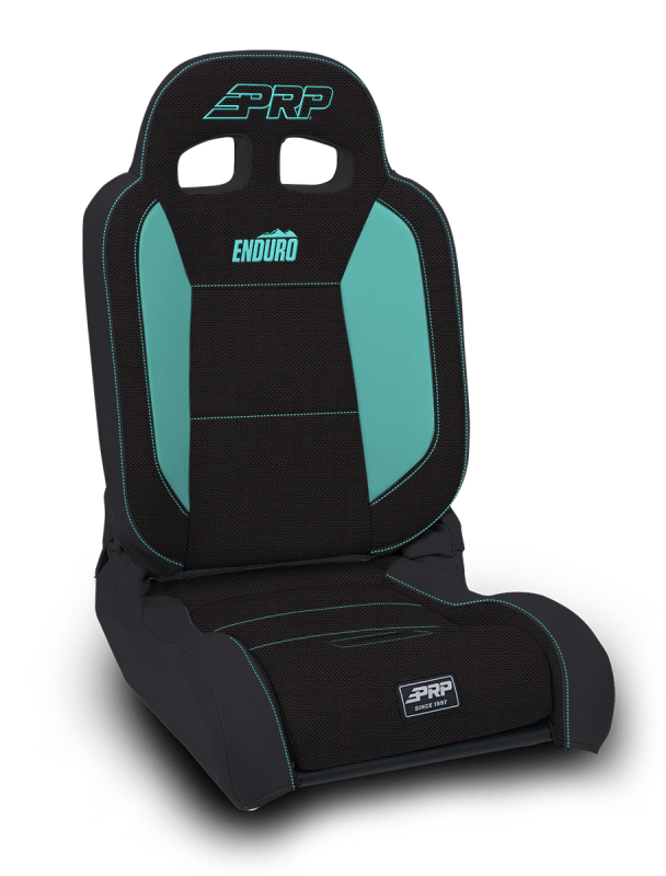 PRP Seats PRP EnduroDaily Reclining Suspension Seat - Black/Teal Tweed - Passenger