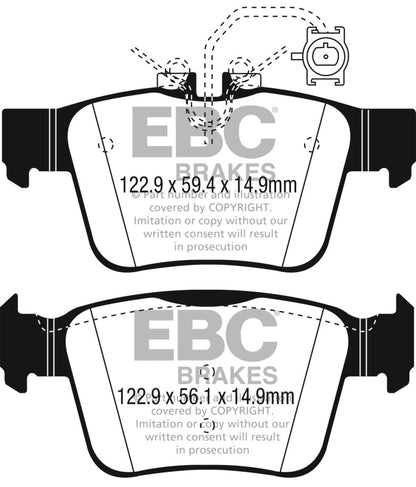 EBC 2017+ Alfa Romeo Guilia / 2018+ Alfa Romeo Stelvio Bluestuff Rear Brake Pads