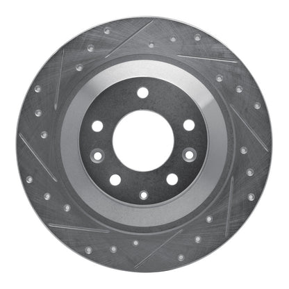 R1 Concepts R1 06-07 Mazda 6 Rear Left Drilled & Slotted Silver Brake Rotor