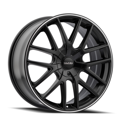 Touren 3260 TR60 16x7 / 5x100/114.3 BP / 42mm Offset / 72.62mm Hub Matte Black Machined Wheel