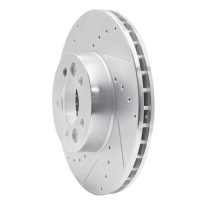 R1 Concepts R1 98-02 Ford Crown Victoria Front Left Drilled & Slotted Silver Brake Rotor