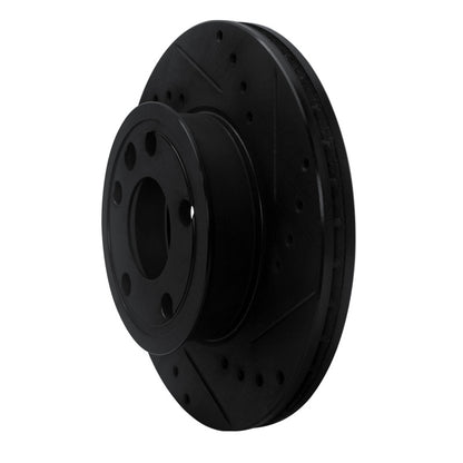R1 Concepts R1 92-95 Volkswagen EuroVan Front Right Drilled & Slotted Black Brake Rotor