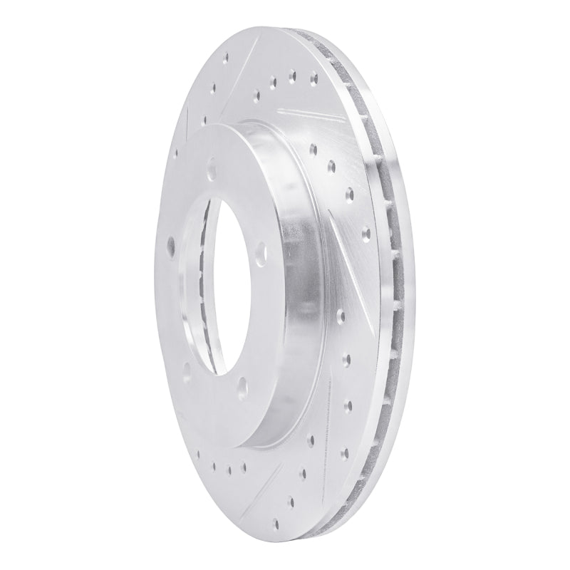 R1 Concepts R1 96-98 Suzuki SIDEKICK Front Left Drilled & Slotted Silver Brake Rotor
