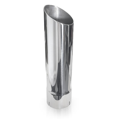 Stainless Works Single Wall Slash Cut Exhaust Tip - 3 1/2in Body 3in ID Inlet