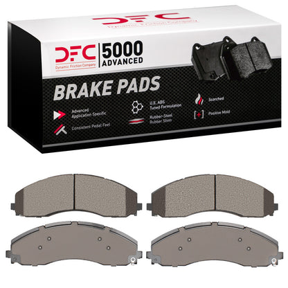DFC 17-24 Ford F-550 Super Duty Front/Rear 5000 Advanced Semi Metallic Brake Pads