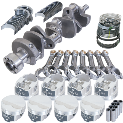 Eagle Chevy LT1350 1Pc 3.480in Crank 5.700in I-Beam Rods -3.7cc 4.000in Pistons Rotating Assembly
