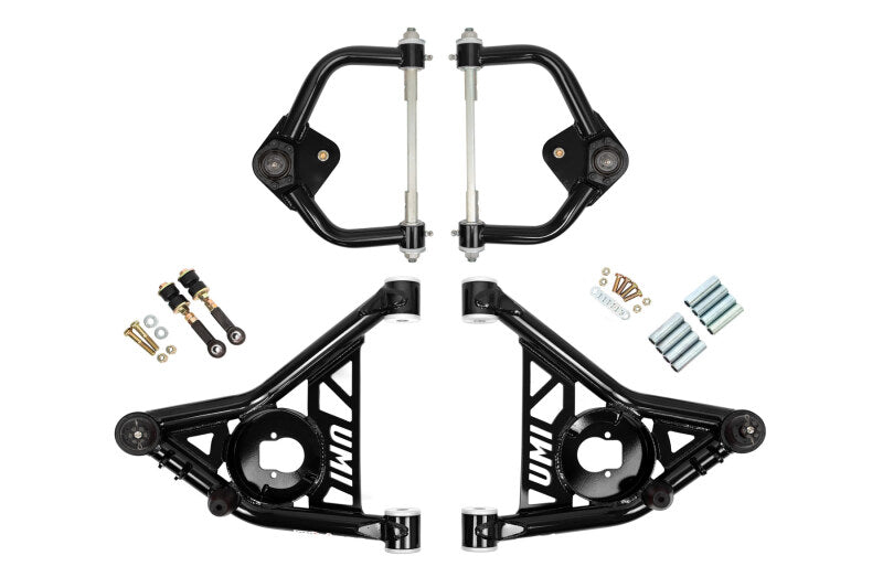 UMI Performance 70-81 GM F-Body Front A-arm Kit Delrin Bushings Tall Ball Joints
