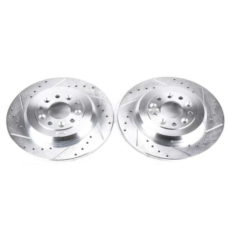 PowerStop Power Stop 11-15 Ford Edge Rear Evolution Drilled & Slotted Rotors - Pair