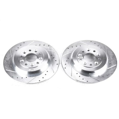PowerStop Power Stop 11-15 Ford Edge Rear Evolution Drilled & Slotted Rotors - Pair