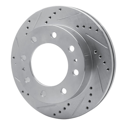 R1 Concepts R1 68-75 Ford F-250 2WD (Excl Super Duty) Front Left Drilled & Slotted Silver Brake Rotor