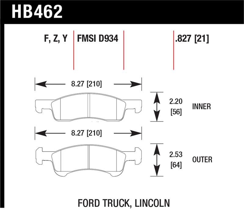 Hawk Performance Hawk 03-06 Ford Expedition / 03-06 Lincoln Navigator LTS Street Front Brake