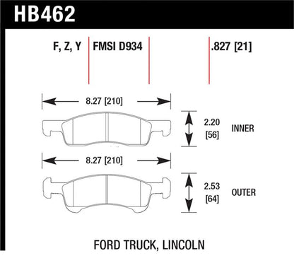 Hawk Performance Hawk 03-06 Ford Expedition / 03-06 Lincoln Navigator LTS Street Front Brake