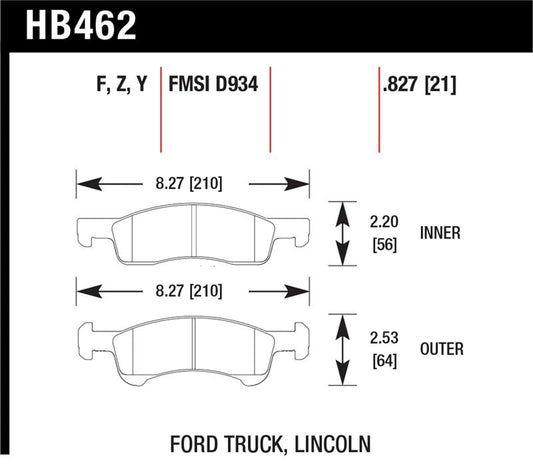 Hawk Performance Hawk 03-06 Ford Expedition / 03-06 Lincoln Navigator LTS Street Front Brake