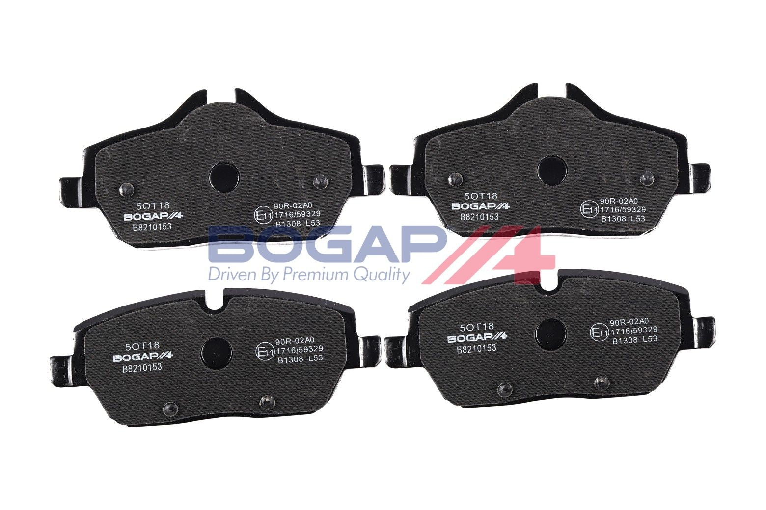BOGAP B8210153 Brake Pad Set, Disc Brake