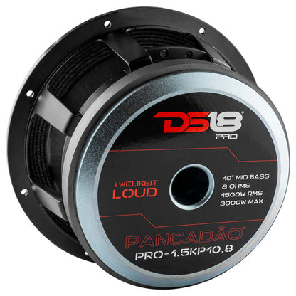 DS18 10in 1000 Watts RMS 8 ohm Mid-Bass Loudspeaker