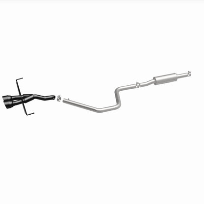 MagnaFlow 2019 Hyundai Veloster 1.6L 2.5in Center Exit Stainless Steel Cat-Back Exhaust w/Blk Tips