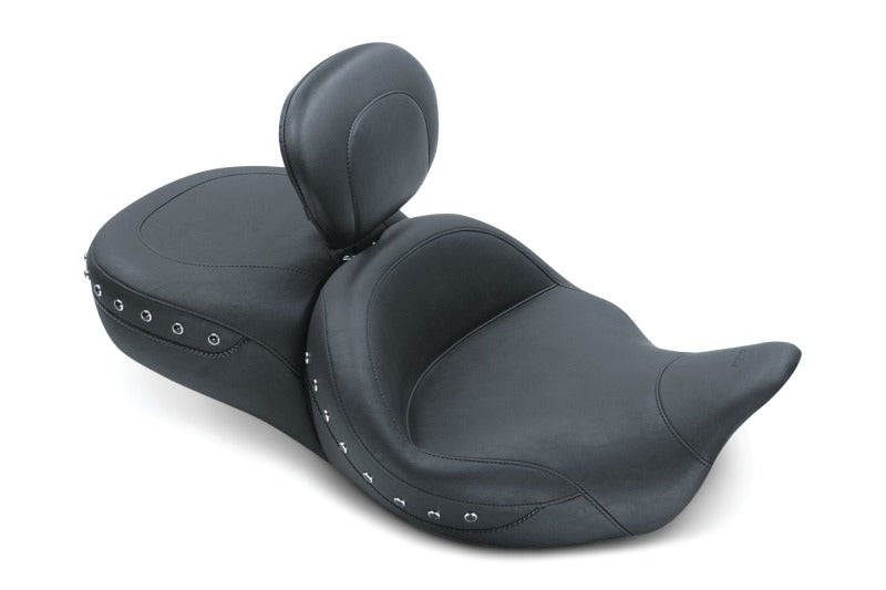 Mustang Motorcycle Mustang 08-21 Harley Electra Glide,Rd Glide,Rd King,Str Glide Touring 1PC Seat Blk Pearls - Black