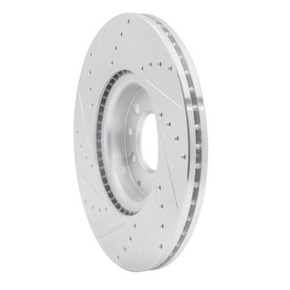 R1 Concepts R1 06-07 Mazda 6 Front Right Drilled & Slotted Silver Brake Rotor