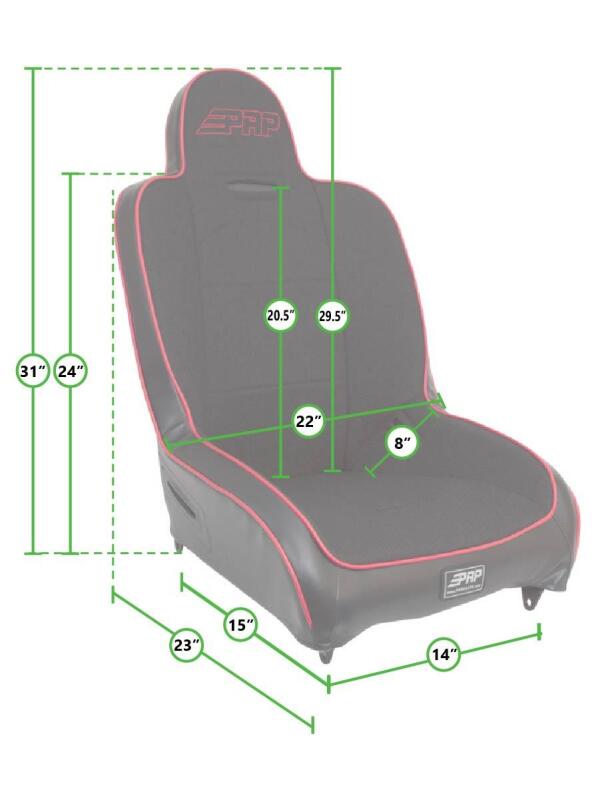 PRP Seats PRP Premier Low Back Suspension Seat - Rear