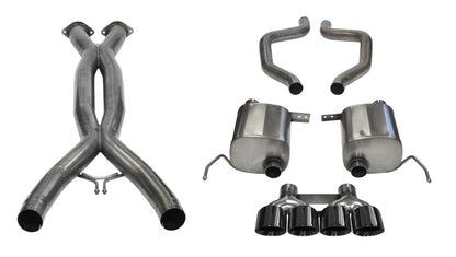 CORSA Performance Corsa 15-19 Chevy Corvette Z06 3in Cat Back Exhaust Black Pro-Series Quad 4.5in Tip (Xtreme