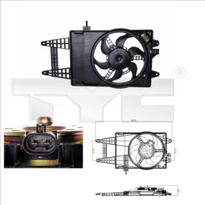 TYC TYC809-0006 Engine Cooling Fan