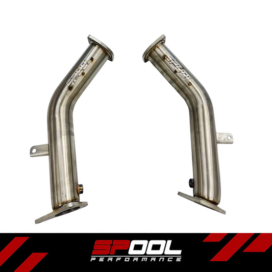 Spool Performance 3 Inch VR30DTT Lower Downpipes Upgrade [Race Downpipes] Infiniti Q50 Q60 RZ34 [VR30]