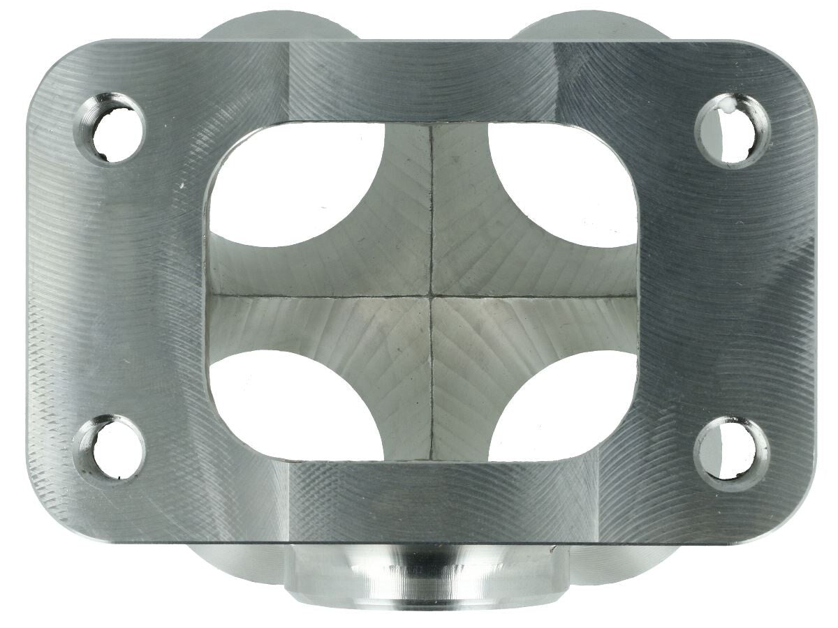 Turbozentrum 119317 4-Cyl. T3 flange stainless steel collector for Garrett GTX / BorgWarner EFR / AirWerks - with 38mm Wastegate port