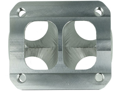 Turbozentrum 118048 4-Cyl. CNC stainless steel turbo manifold collector T4 Twinscroll with 2x Wastegate ports