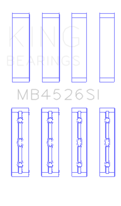 King Engine Bearings Toyota 1GR-FE (Size +0.50mm) Crankshaft Main Bearing Set