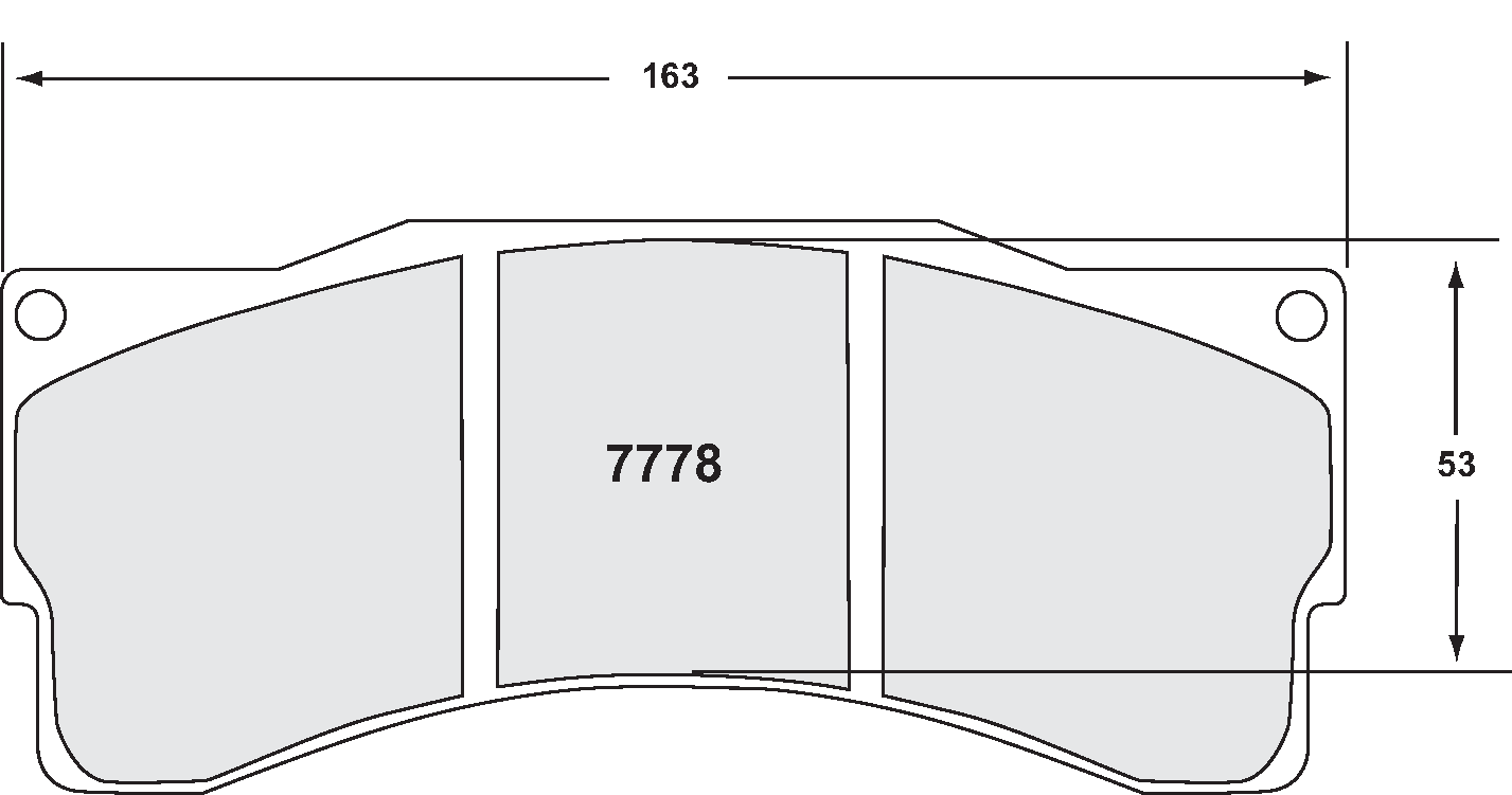 PFC 7778.89.25.44 BRAKE PADS RACE 89 CMPD 25MM BMW Z4 GT3