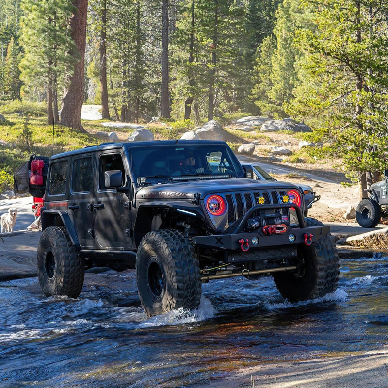 ORACLE Lighting Oracle Jeep Wrangler JL/Gladiator JT LED Surface Mount Headlight Halo Kit - Amber