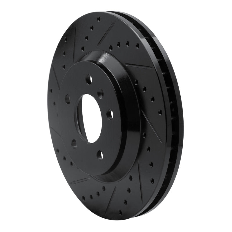R1 Concepts R1 06-16 Buick Lucerne Front Left Drilled & Slotted Black Brake Rotor