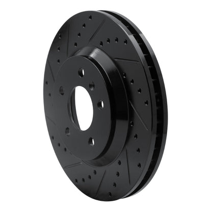 R1 Concepts R1 06-16 Buick Lucerne Front Left Drilled & Slotted Black Brake Rotor