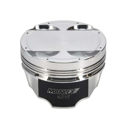 Manley Performance Manley Mitsubishi 4B11 86mm Bore 9.0:1 CR -5cc Dish Turbo Tuff Piston Set w/ Rings