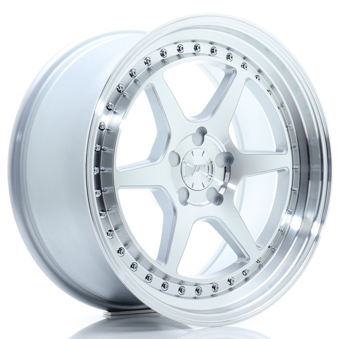 JR Wheels JR431885F15X1572SM - JR43 18x8,5 ET15-35 5H BLANK Silver Machined Face