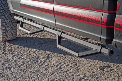 Dee Zee 99-23 Chevrolet/GMC/Dodge/Ford Full Size Truck Hex Series -Super Cab Side Steps (Txt Blk)
