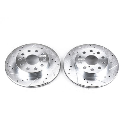 PowerStop Power Stop 91-95 Toyota MR2 Rear Evolution Drilled & Slotted Rotors - Pair